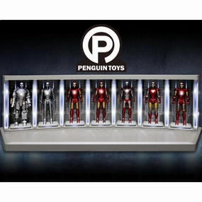 Glow In Dark Industrial Decor [1:35 Scale Model] Iron Man Hall of Armor Wireless Charging Stage