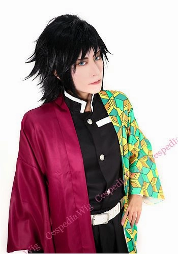 Cult Classic "Demon Slayer" Giyuu Tomioka style cosplay wig