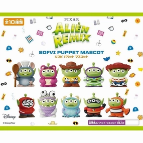 Display Piece Veteran Designer Alien Remix Soft Vinyl Puppet Mascot (Set of 10)