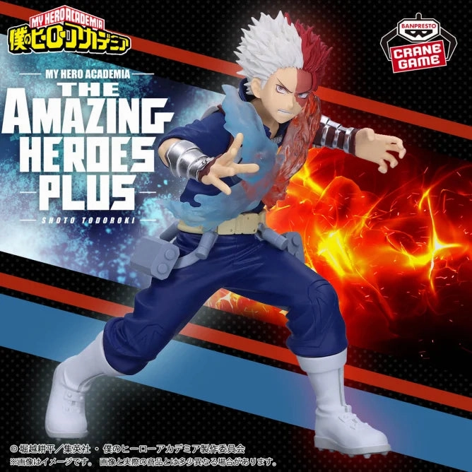 My Hero Academia THE AMAZING HEROES-PLUS SHOTO TODOROKI II Realistic Sculpture Plastic Statue