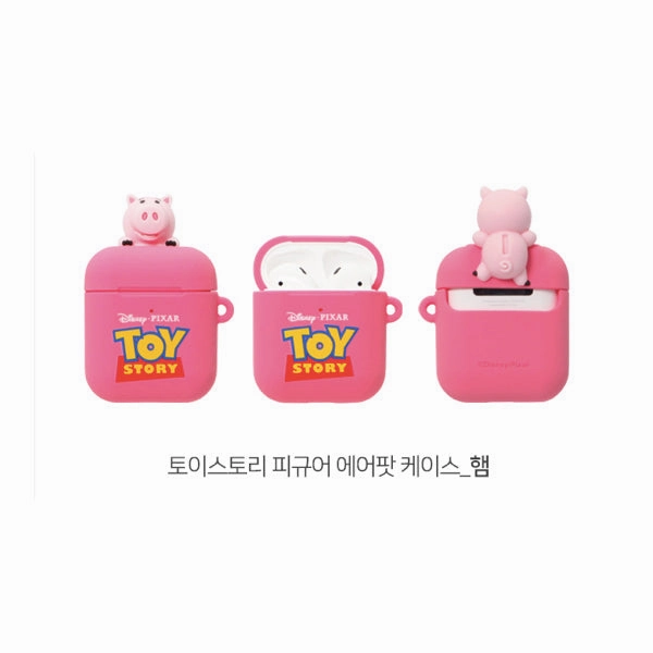 Disney Figure Soft AirPods Case (Woody/ Buzz/ Alien/ Hamm/ Forky/ Lotso) Popular Character