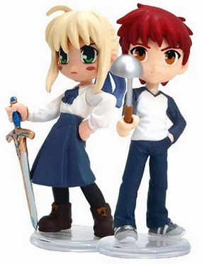 Palm Scenery - Fate/stay night: Saber & Shirou Complete Figure Set Action Merchandise PVC Showcase