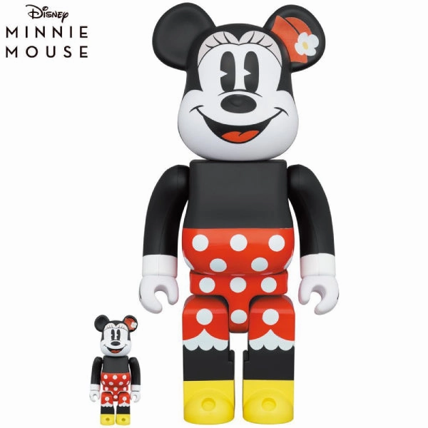 BE@RBRICK MINNIE MOUSE 100?? & 400?? , 1000% Timeless Treasure