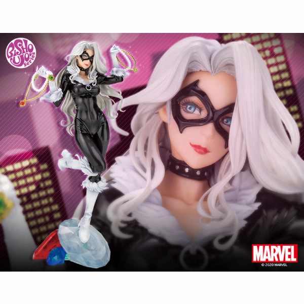 BISHOUJO STATUE MARVEL BLACK CAT Steals Your Heart 1:7 Scale figure Biodegradable material Fictional Character