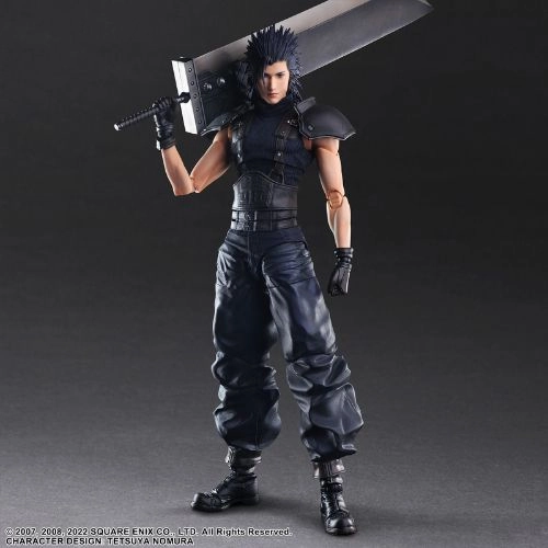 Free Shipping Crisis Core -Final Fantasy VII- Reunion Play Arts Kai Zack Fair Soldier Class 1st