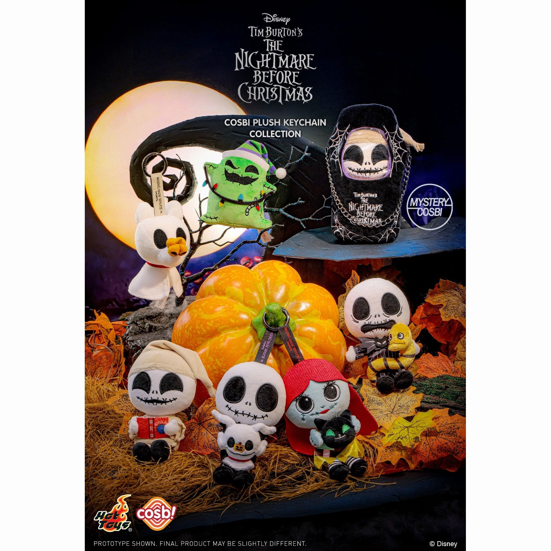 Constant Companion Hot Toys - The Nightmare Before Christmas Cosbi Plush Keychain Collection (set of 6) ???Q?? ??