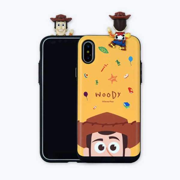 Mid Century Collection Item Woody ToyStory Disney mini Figure Card Slot Slidable Cover iphone Case