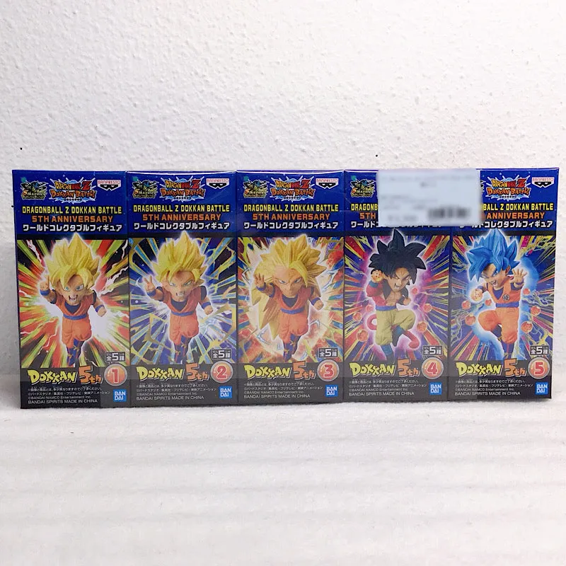 DRAGONBALL Z DOKKAN BATTLE 5th Anniversary World Collectable Figure 5 Type 81845 Vinyl Sculpture