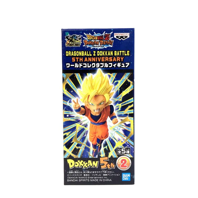 DRAGONBALL Z Dokkan Battle 5th Anniversary World Collectable Figure Super Saiyan 2 Son Goku 81845 Comic Book Hero Anime Art