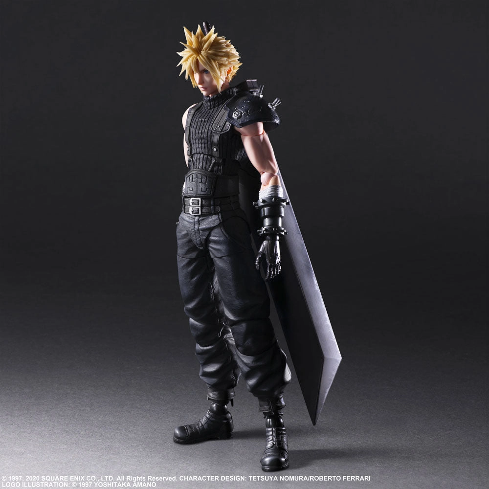 Final Fantasy VII Remake PLAY ARTS Kai Cloud Strife Version 2 Ceramic Sculpture