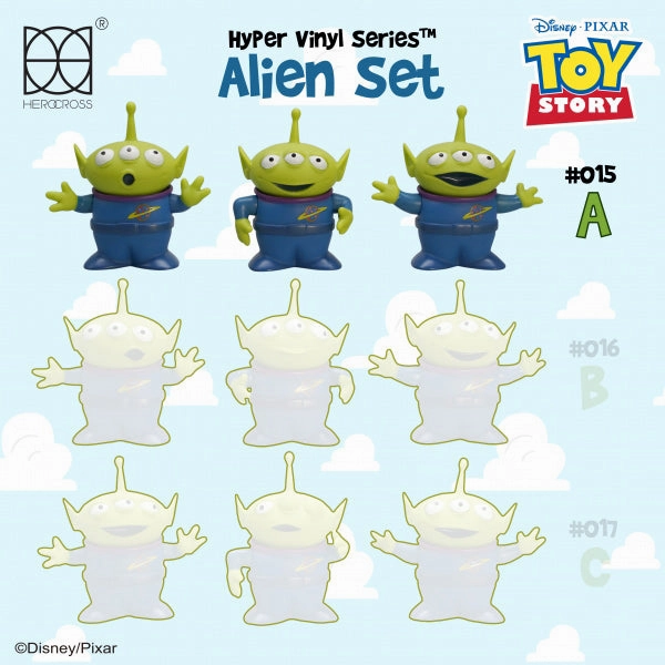 Herocross Disney Toy Story HVS#015,016,017 Alien Set Mini Figure Premium Model Asian Zen