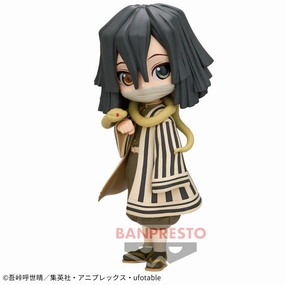 Demon Slayer: Kimetsu no Yaiba - Q posket - Obanai Iguro B (sepia collar Ver.) Cartoon Figure Mythical Animal