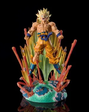 PVC Showcase Art Display Figuarts ZERO [Super Fierce Battle] Dragon Ball Z Super Saiyan Son Goku -Krillin no koto ka!!!!!- [Tamashii Web Shoten Exclusive]