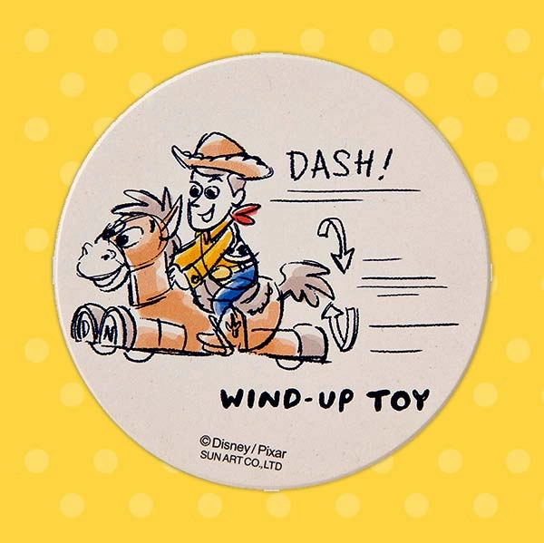 Disney Character Toy Story - Woody and Horse Bullseye Cup Coaster Maximalist Art Movie Collectible