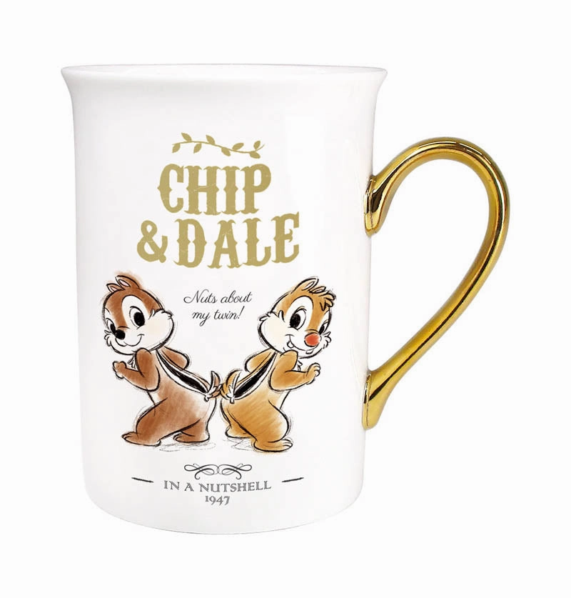 Gaming Sculpture Robot Model Disney Gold Mug Elegant Tea Coffee Cup Chip & Dale 2018 A/W