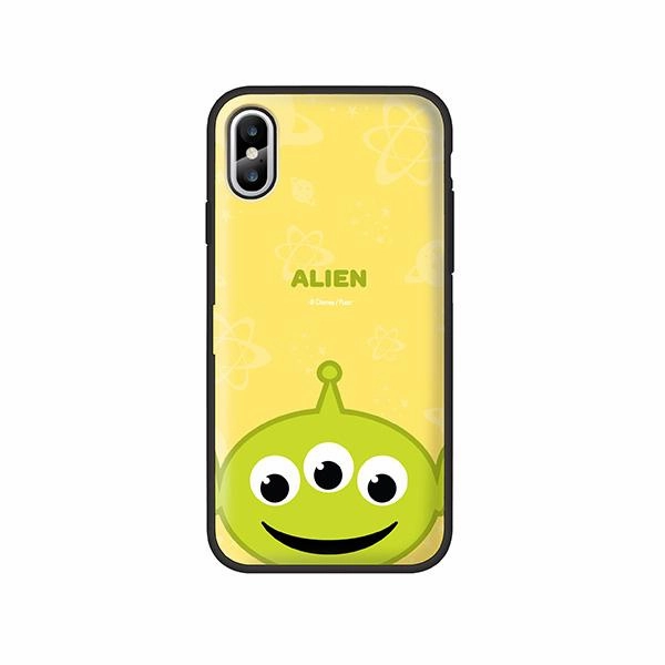 Chibi Merchandise Disney Toy Story Alien Smile Bumper Anti Drop Card Mirror iPhone Case