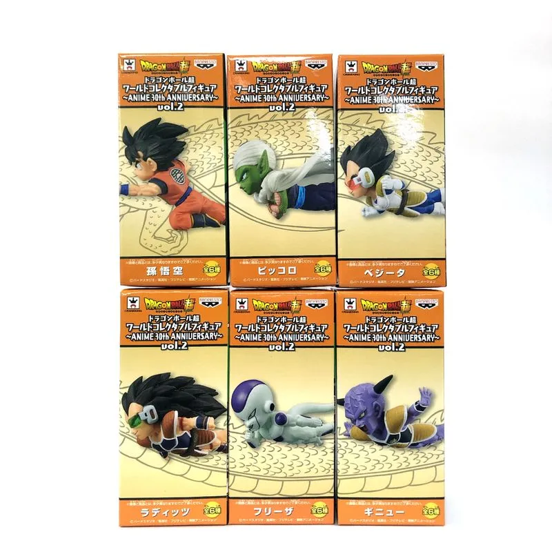 Stone Statue Art Decor Dragon Ball Super World Collectable Figure -Anime 30th Anniversary ~ Vol.2 All 6 types set 36860