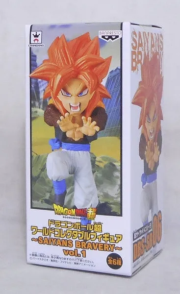 Shelving Decoration Dragon Ball Super World Collectable Figure -SAIYANS BRAVERY -vol.1 Super Saiyan 4 Gojita 38015