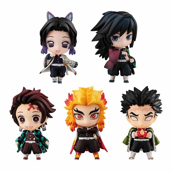 Demon Slayer: Kimetsu no Yaiba Tanjiro and the Pillars Mascot Set A PVC Creation Film Character