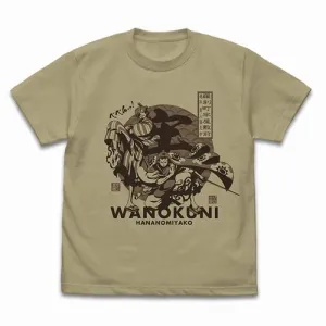 One Piece Zorojuro & Sangorou T-Shirt/SAND KHAKI Fantasy Art Fall Decor
