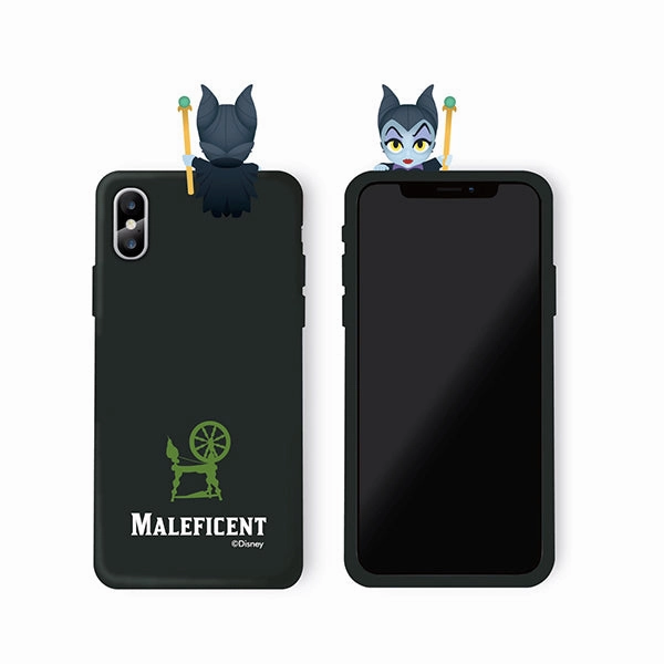 Ceramic Sculpture Maleficent Disney mini Figure Protective Soft iphone Case