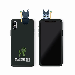 Ceramic Sculpture Maleficent Disney mini Figure Protective Soft iphone Case