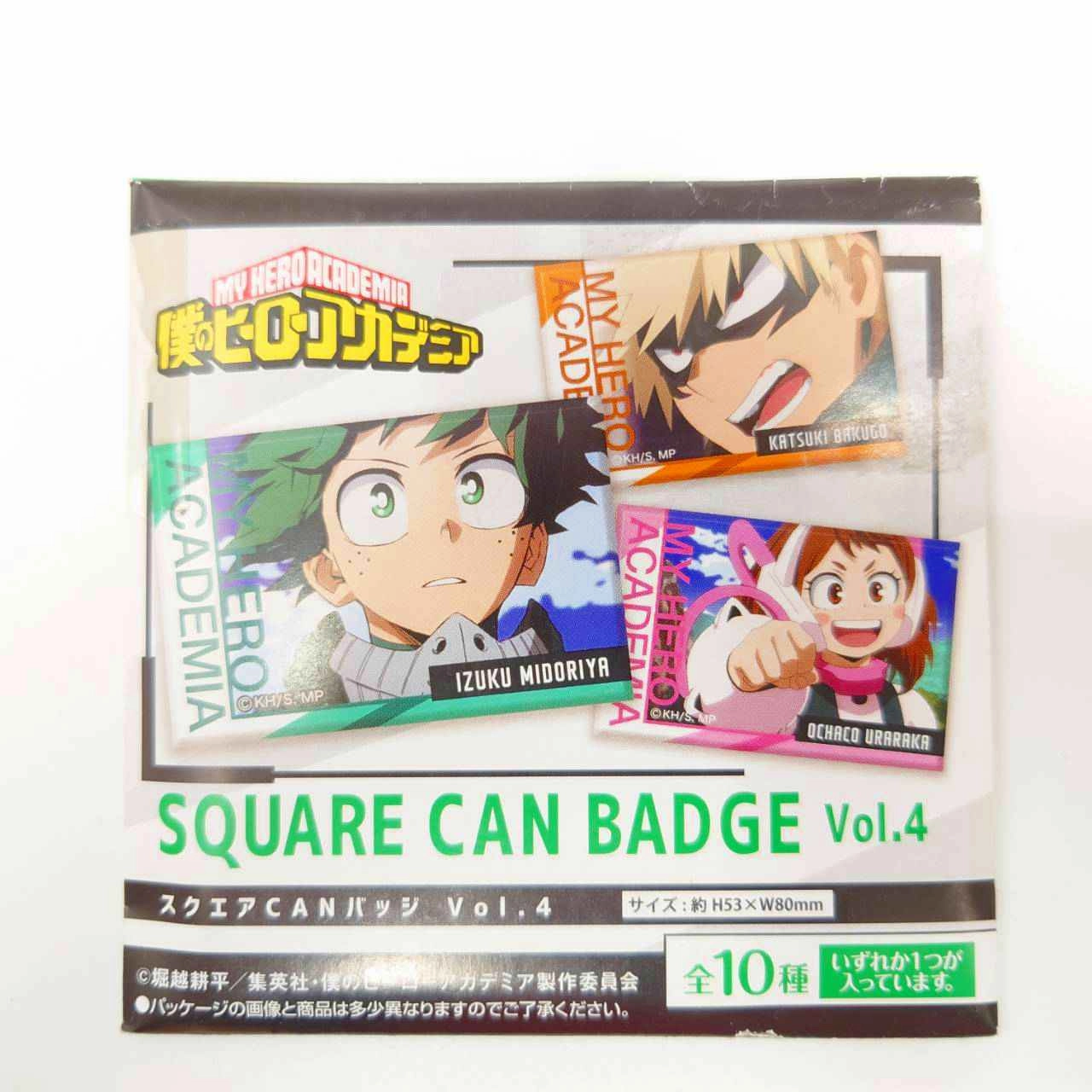 Emerging Brand Character Figure Square CAN Badge My Hero Academia Vol.4 [Single item]