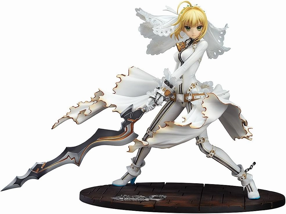 Worldwide Delivery Personalized Card Fate/EXTRA CCC - Saber Bride 1/7 Complete Figure