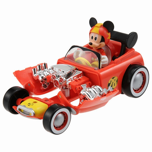 Small Statue TAKARA TOMY MICKEY & ROAD RACERS EASY TRANSFORMATION! HOT ROD MICKEY MOUSE