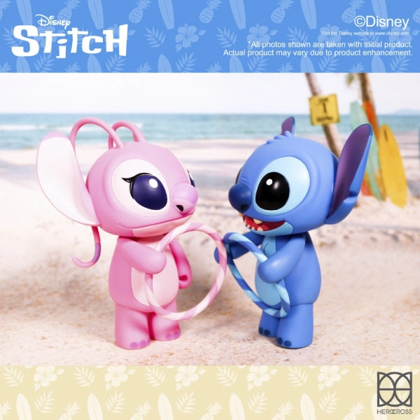 Herocross CFS#083 & CFS#084 Hoopy - Stitch (B) & Angel Set ??S?? ???H?? ???? ???? PVC Showcase Pewter Figure