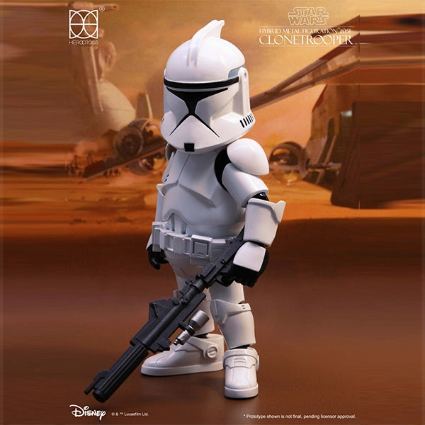 Herocross HMF#051 Star Wars Republic Clone Trooper(PhaseI)EP2 Action Figure Collector's item Limited Showcase