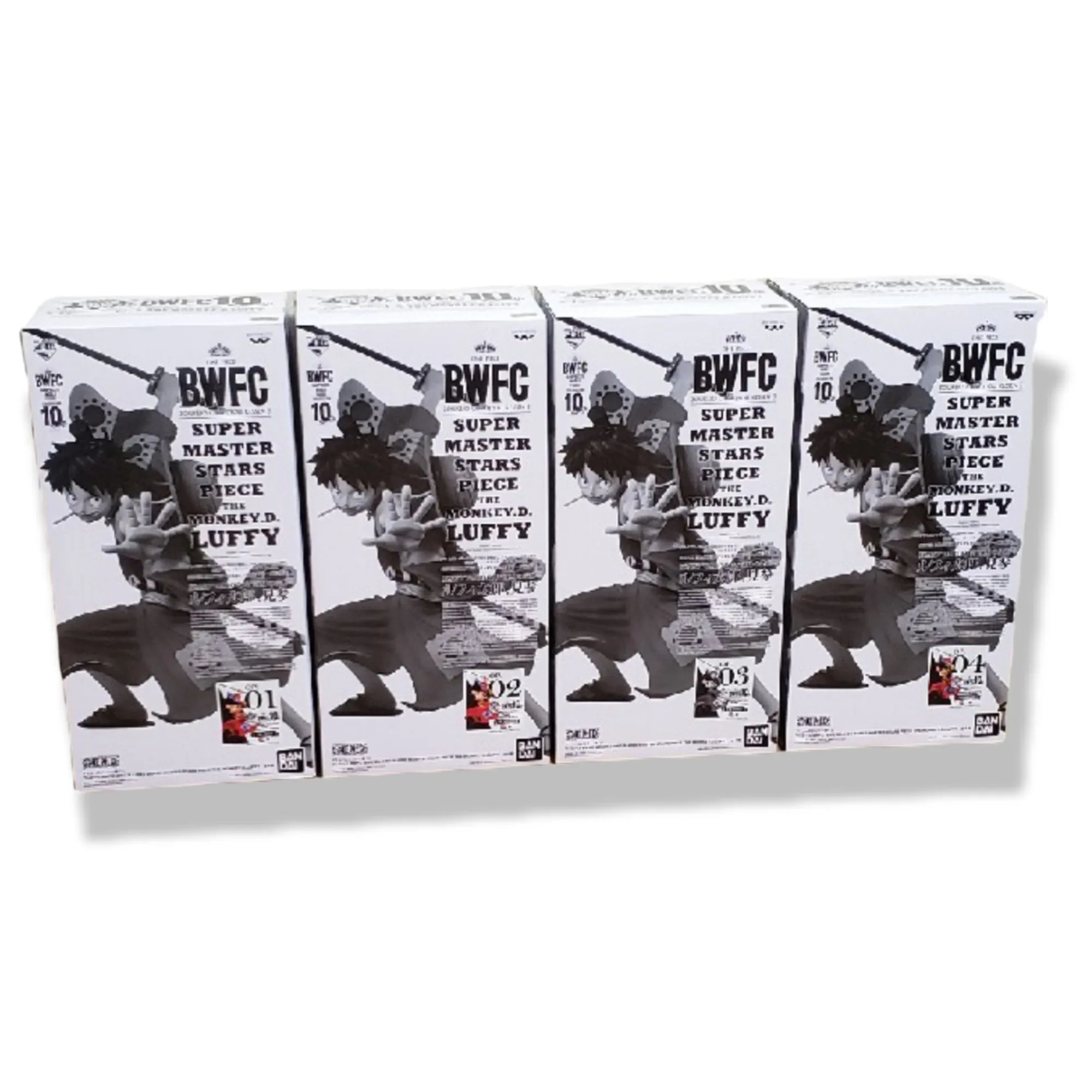 Ichiban Kuji One Piece BWFC Super Master Stars Piece The Monkey. D. LUFFY A, B, C, D Award Set Luffitaro Designer Art Pixar Character