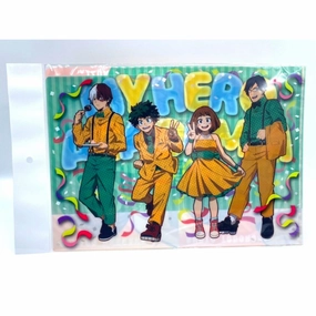 Superhero Article Historical Figure My Hero Academia Party Time! 3-pocket Clear File A (Izuku Midoriya, Ochaco Uraraka, Shoto Todoroki, Tenya Iida)