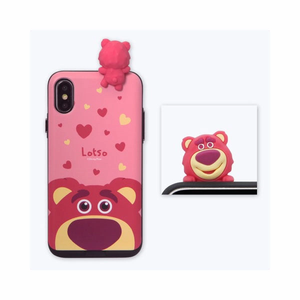 Action Art Lotso ToyStory Disney mini Figure Card Slot Slidable Cover iphone Case
