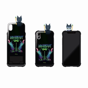 Anime Creation Maleficent Disney mini Figure Card Slot Slidable Cover iphone Case