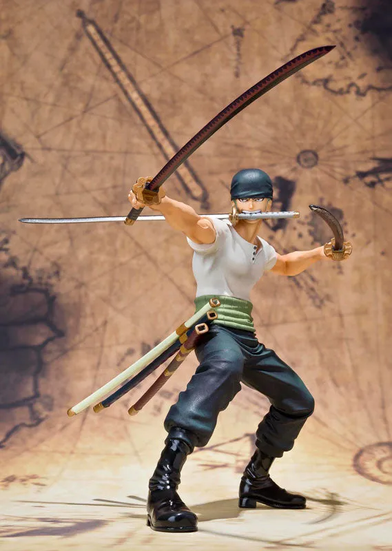 Figuarts ZERO - ONE PIECE: Roronoa Zoro -Battle Ver.- Complete Figure Posable Model Miniature Decor