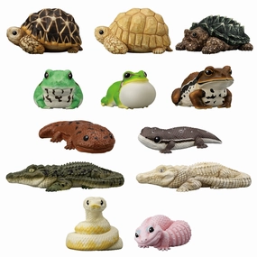 Loyal Customer Anime Object Matte Finish TE-NORI FRIENDS 12 -REPTILES & AMPHIBIANS-  W/O GUM (set of 12) ??????