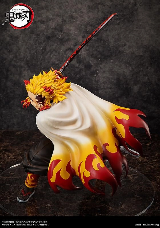 Online Game Demon Slayer: Kimetsu no Yaiba Kyojuro Rengoku 1/4 Complete Figure