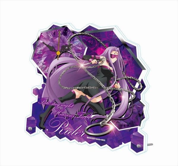 Anime Statue Desktop Decor Movie "Fate/stay night [Heaven's Feel]" Acrylic Table Clock Rider