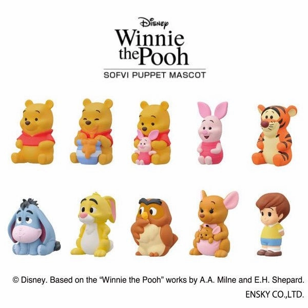 Winnie The Pooh Soft Vinyl Puppet Mascot (Set of 10) (Aug 2021 resale ver.) Premium Statue Evergreen Product