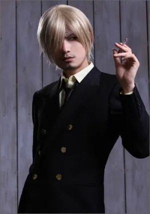??ONE PIECE?? Vinsmoke Sanji style cosplay wig Non toxic Miniature Hobby