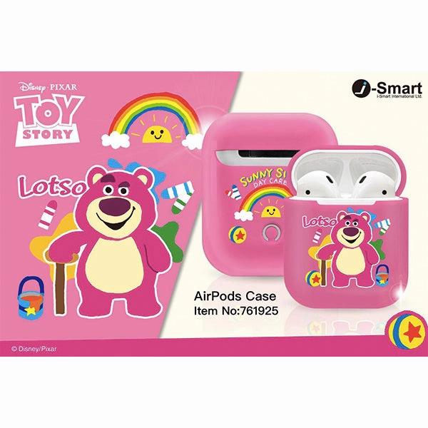 Disney - Lotso Aipods Protective Hard Case Designer Decor Metal Craft