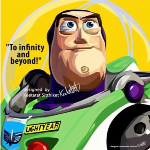 Archival Quality Legendary Hero Pop Art Wall Decoration Drawing (Buzz Lightyear) ??????? ??????