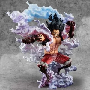 PVC Goods Portrait of Pirates One Piece SA-MAXIMUM Monkey D Luffy Gear 4 Snakeman ABS & PVC Painted Finished Figure