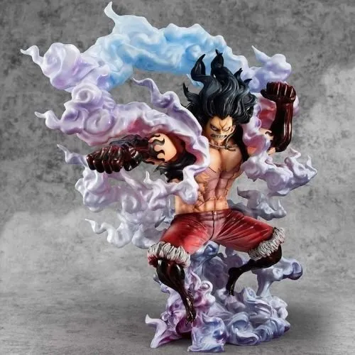 PVC Goods Portrait of Pirates One Piece SA-MAXIMUM Monkey D Luffy Gear 4 Snakeman ABS & PVC Painted Finished Figure
