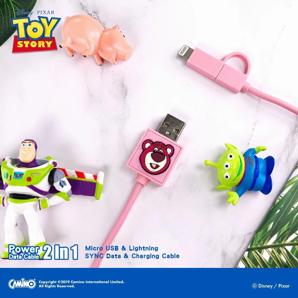 Fairy tale Shelving Decoration Toy Story 2-in-1 Micro USB/Lightning charging cable