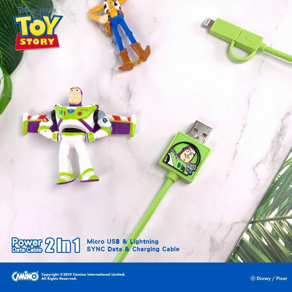 Character Art Toy Story 2-in-1 Micro USB/Lightning charging cable
