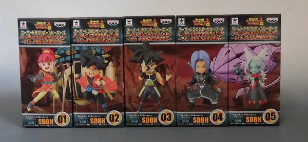 Super Dragon Ball Heroes Heroes World Collectable Figure -7th Anniversary ~ 5 Types Set 37839 Community Pick