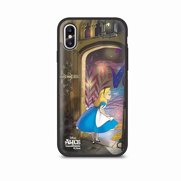PVC Goods Movie Unit Disney Alice in Wonderland Looking Garden Door Card Mirror iPhone Case