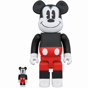 Superhero Showcase BE@RBRICK MICKEY MOUSE (R&W 2020 Ver.) 100?? & 400??